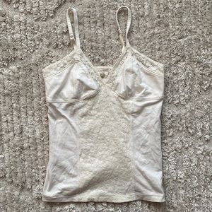 aerie white lace top